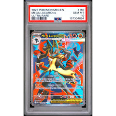 Pokémon TCG: Mega Lucario Ex #160 PSA 10 - Mega Evolution