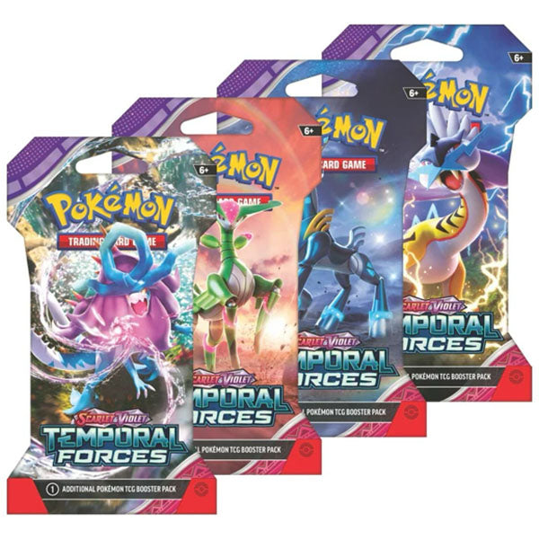 Pokémon TCG: Temporal Forces booster pack med sleeves