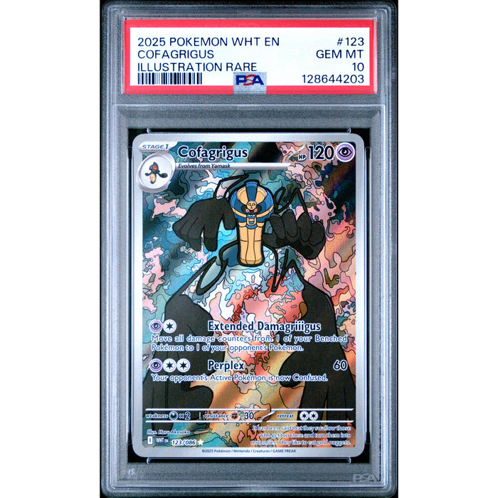 Pokémon TCG: Cofagrigus 123 PSA 10 - White Flare
