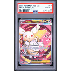 Pokémon TCG: Mega Audino Ex #253 PSA 10 - Ascended Heroes