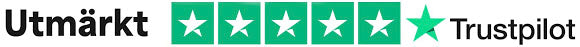 Utmerkt rating with 4.5 out of 5 green stars on Trustpilot.