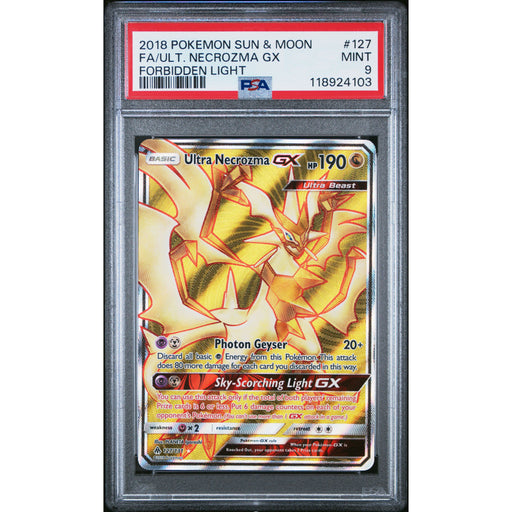 Pokémon TCG: Ultra Necrozma GX 127 PSA 9 - Forbidden Light
