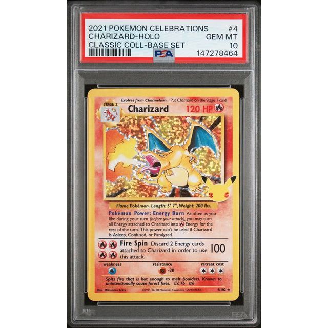 Pokémon TCG: Charizard Holo #4 PSA 10 - Celebrations