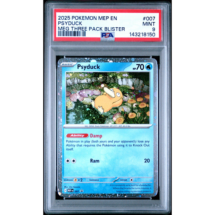 Pokémon TCG: Psyduck #007 PSA 9 - Mega Evolution Promo-143218150