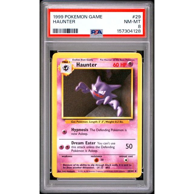 Pokémon TCG: Haunter #29 PSA 8 - Base