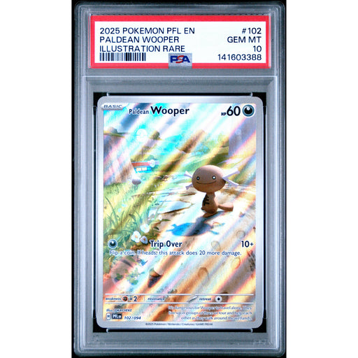Pokémon TCG: Paldean Wooper #102 PSA 10-141603388
