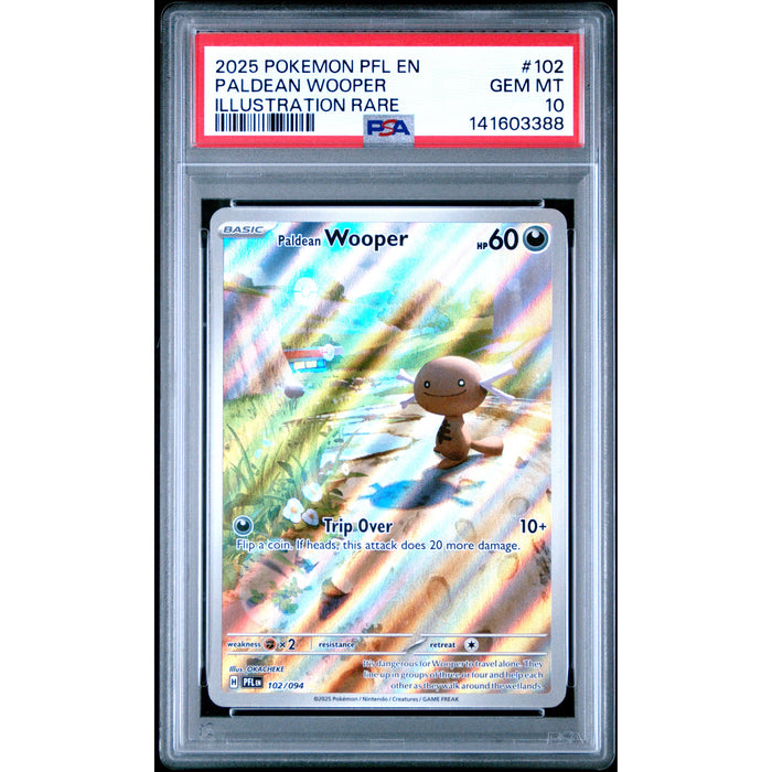 Pokémon TCG: Paldean Wooper #102 PSA 10-141603388