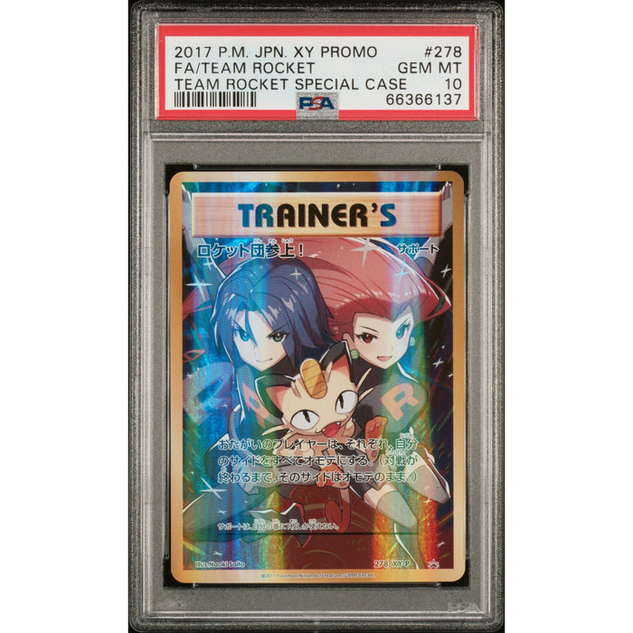 Pokemon TCG: Team Rocket/Giovanni's Scheme (#277 & #278) PSA 10