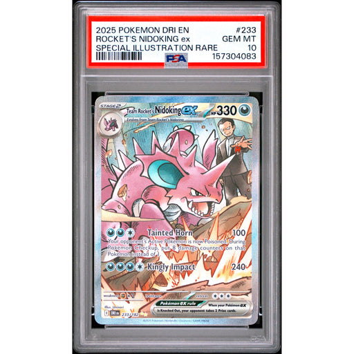 Pokémon TCG: Rocket's Nidoking Ex #233 PSA 10-157304083