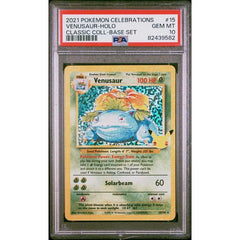 Pokémon TCG: Venusaur Holo #15 PSA 10 - Celebrations