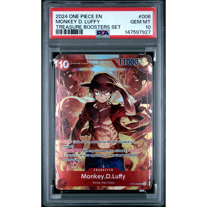 One Piece TCG: Monkey D. Luffy #006 PSA 10-147597927