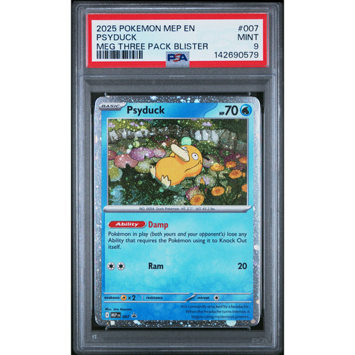 Pokémon TCG: Psyduck #007 PSA 9 - Mega Evolution Promo-142690579