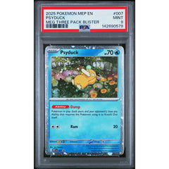 Pokémon TCG: Psyduck #007 PSA 9 - Mega Evolution Promo