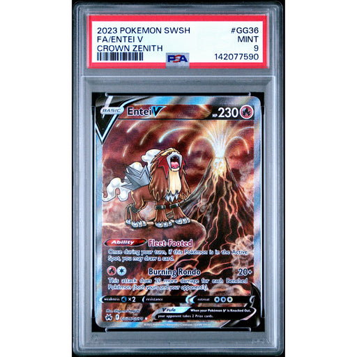 Pokémon TCG: Entei V #GG36 PSA 9-142077590