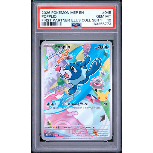 Pokémon TCG: Popplio #045 PSA 10-163255773