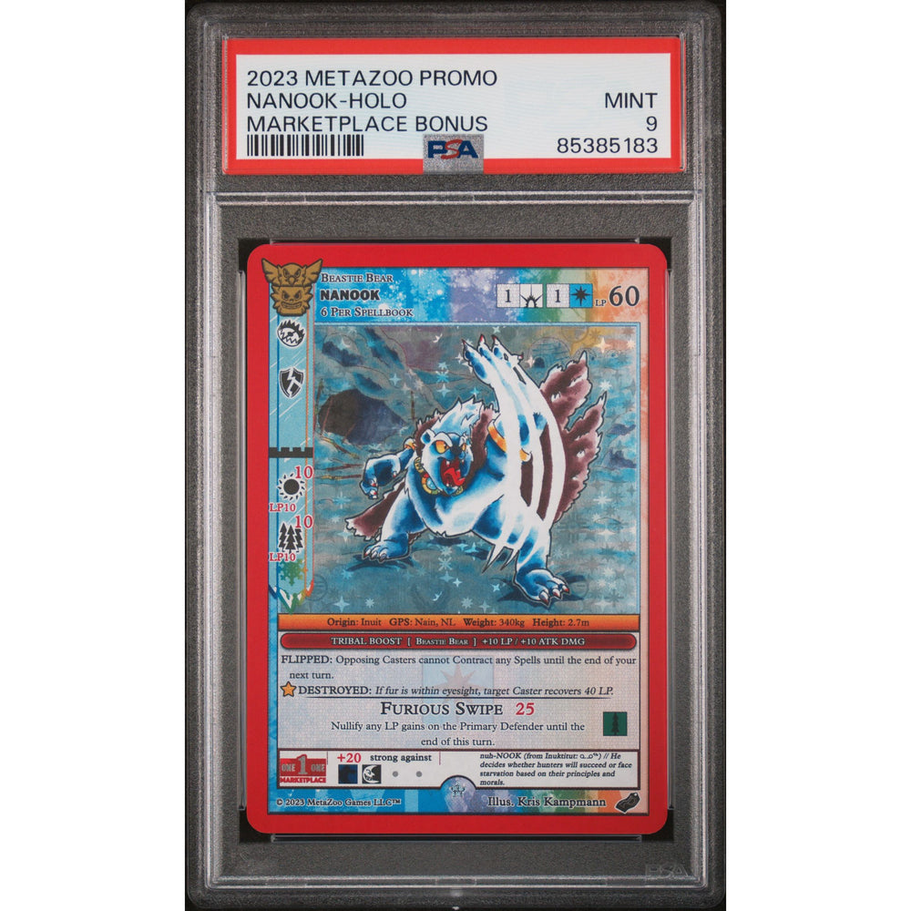 Meta Zoo TCG: Nanook PSA 9 Holo