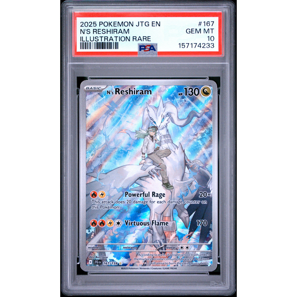 Pokémon TCG: N's Reshiram #167 PSA 10 - Journey Together