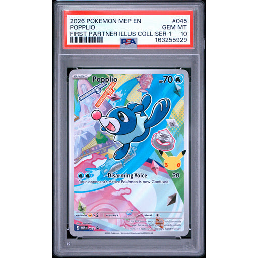 Pokémon TCG: Popplio #045 PSA 10-163255929