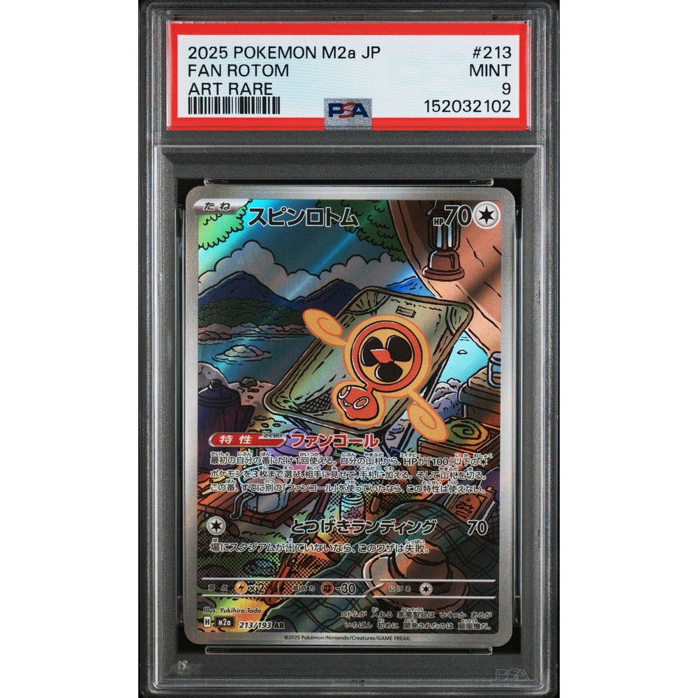 Pokémon TCG: Fan Rotom #213 PSA 9 - Japanese