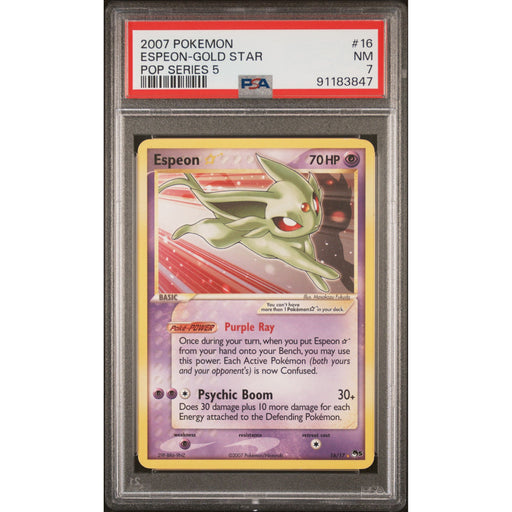 Pokémon TCG: Espeon Gold Star #16 PSA 7 - Pop Series 5-91183847