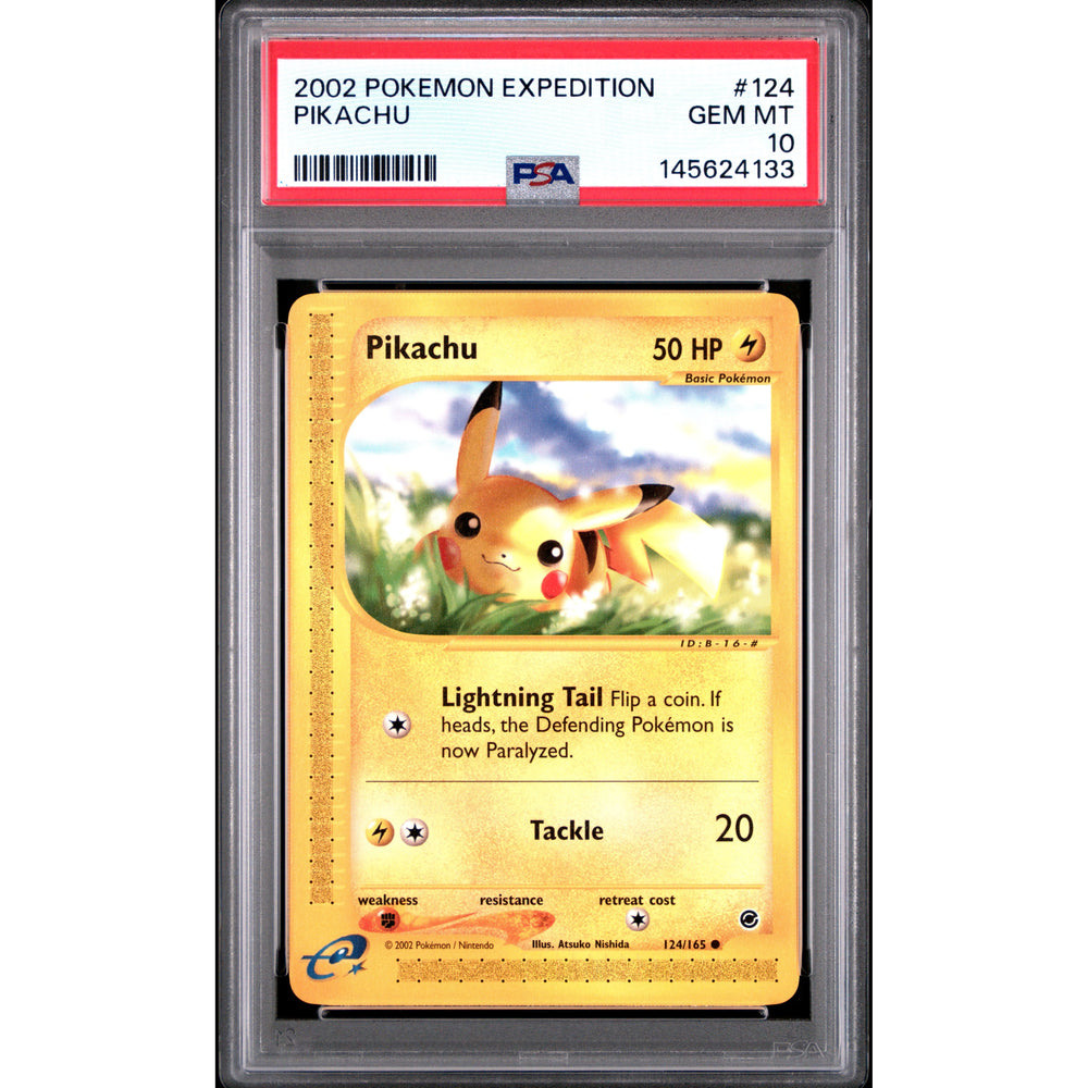 Pokémon TCG: Pikachu #124 PSA 10 - Expedition