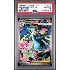 Pokémon TCG: Mega Charizard X Ex #109 PSA 10 - Phantasmal Flames
