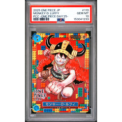 One Piece TCG: Monkey D. Luffy #110 PSA 10