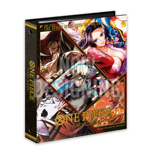 Bandai One Piece Card Game: Chinese 2nd Anniversary Gift Set (Boa Hancock) collectors binder featuring The Seven Warlords of the Sea.