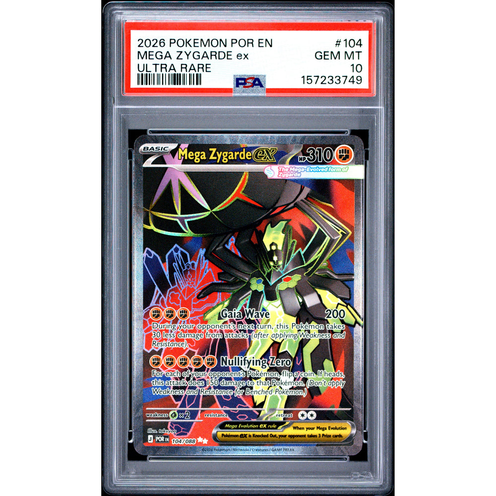Pokémon TCG: Mega Zygarde Ex #104 PSA 10