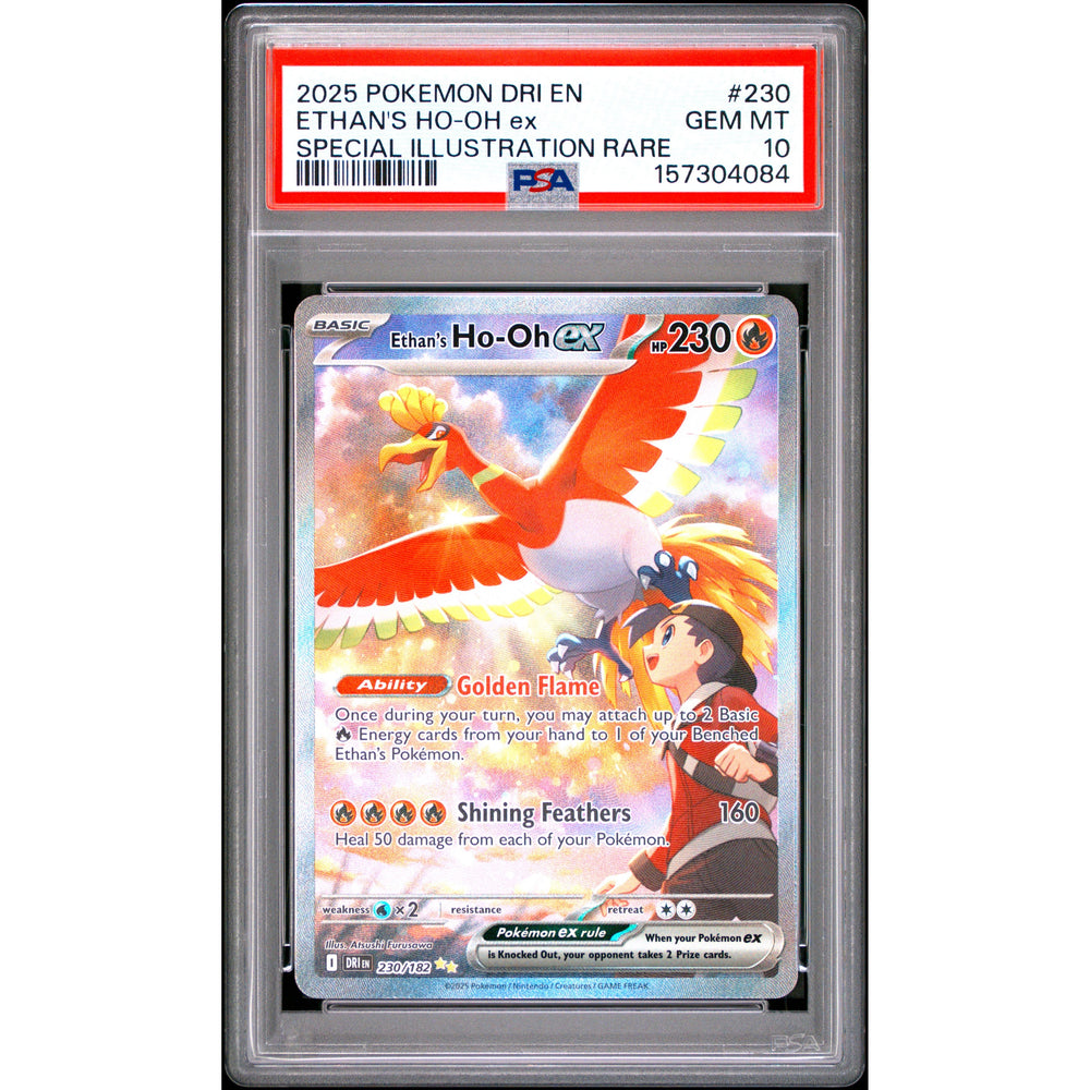 Pokémon TCG: Ethan's Ho-Oh Ex #230 PSA 10 - Destined Rivals