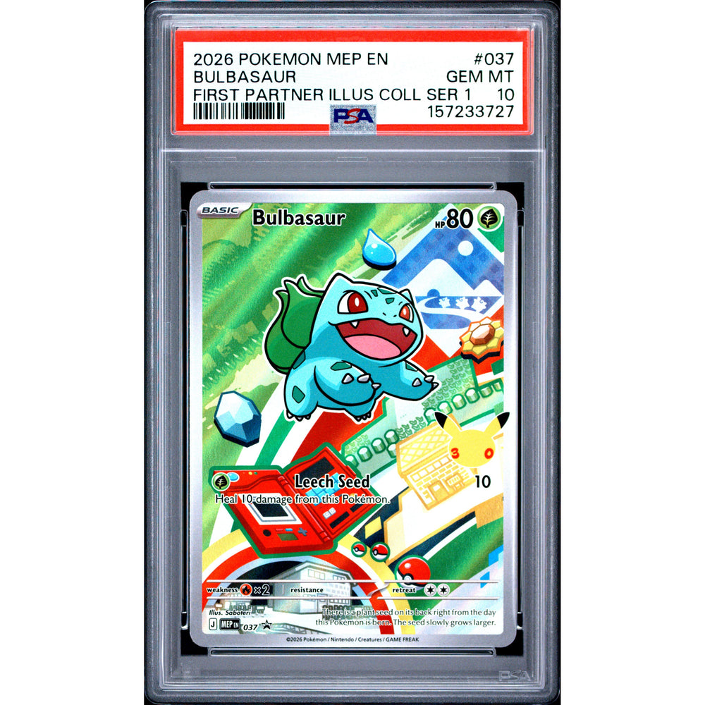Pokémon TCG: Bulbasaur #037 PSA 10