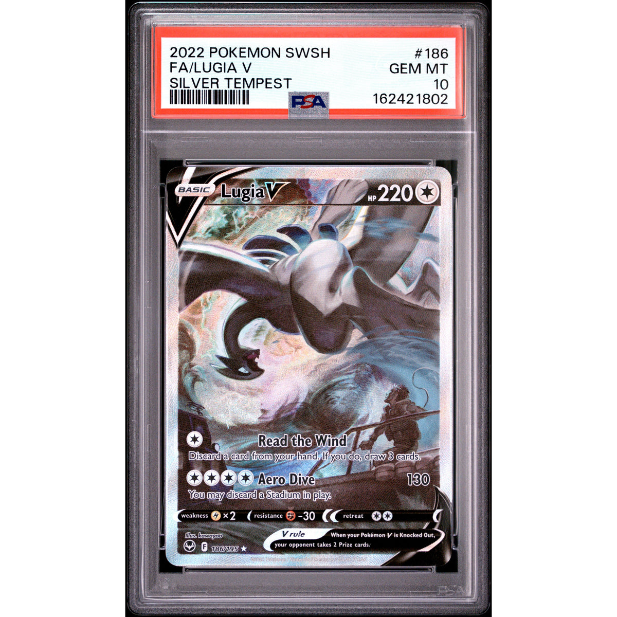 Pokémon TCG: Lugia V #186 PSA 10-162421802