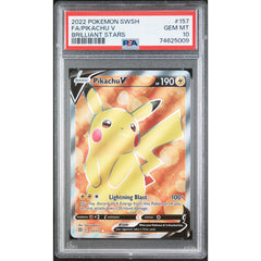 Pokémon TCG: Pikachu V #157 PSA 10