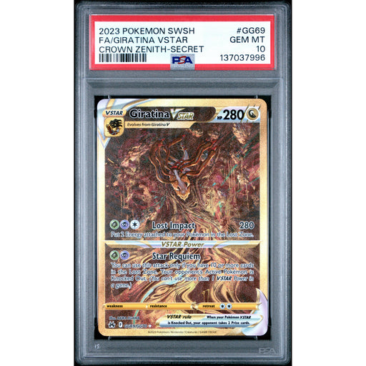 Pokémon TCG: Giratina Vstar #GG69 PSA 10-137037996