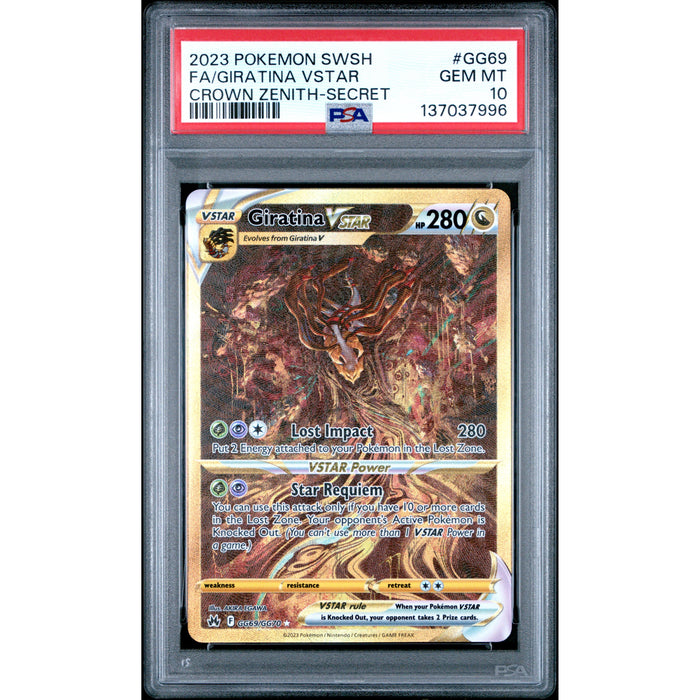 Pokémon TCG: Giratina Vstar #GG69 PSA 10-137037996