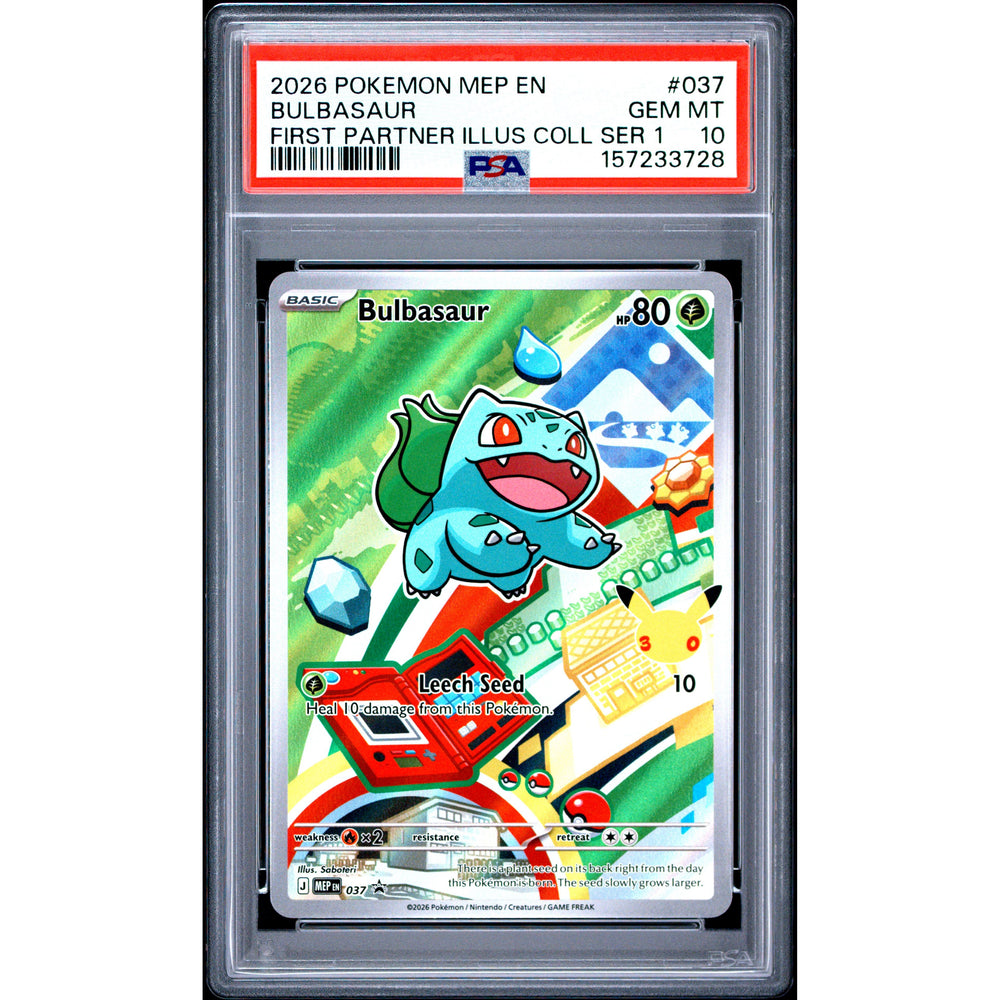 Pokémon TCG: Bulbasaur #037 PSA 10