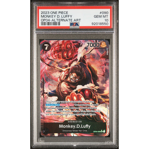 One Piece TCG: Monkey D. Luffy #090 PSA 10-92018550