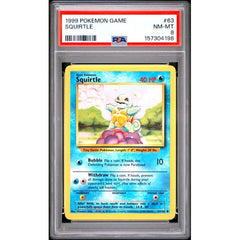 Pokémon TCG: Squirtle #63 PSA 8 - Base