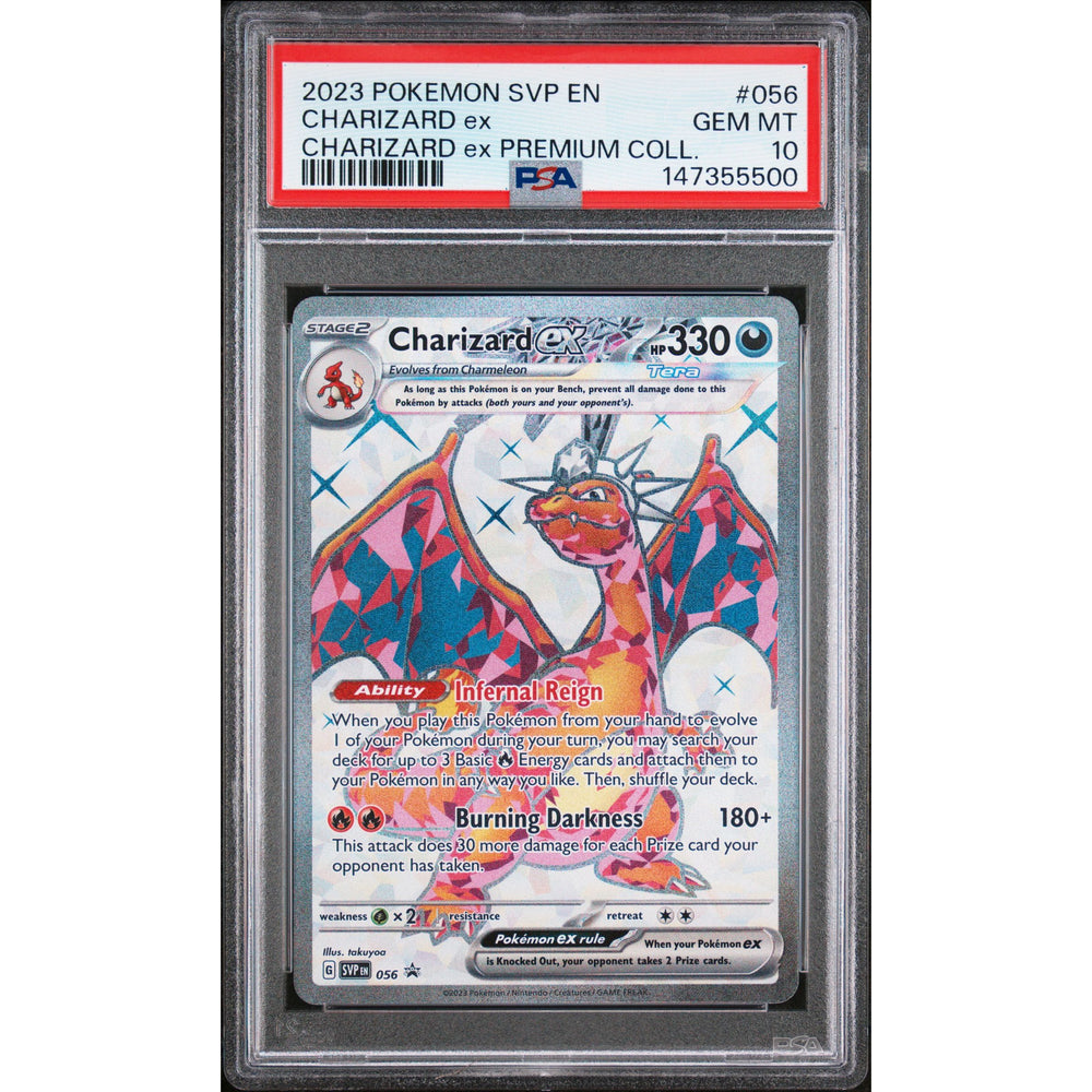 Pokémon TCG: Charizard Ex #056 PSA 10 - Scarlet & Violet Black Star Promos