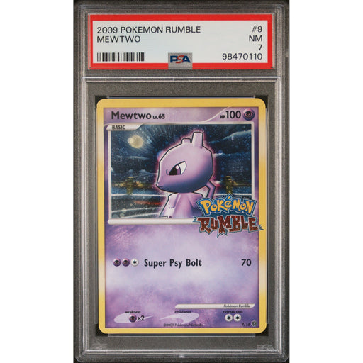 Pokémon TCG: Mewtwo 9 PSA 7 - Rumble