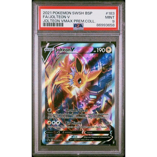 Pokémon TCG: Jolteon V #183 PSA 9-86993658