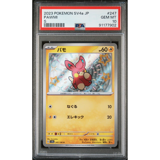 Pokémon TCG: Pawmi 247 PSA 10 - Japanese