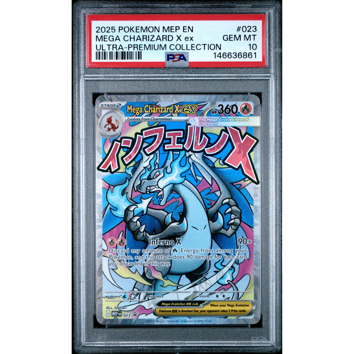 Pokémon TCG: Mega Charizard X Ex #023 PSA 10-146636861