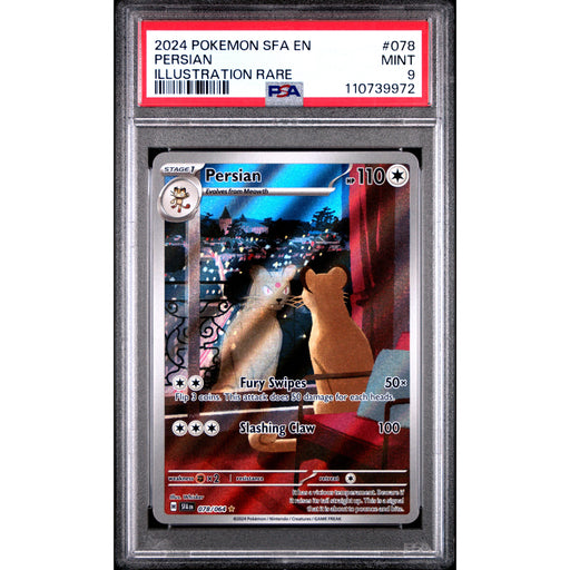 Pokémon TCG: Persian #078 PSA 9 - Shrouded Fable-110739972