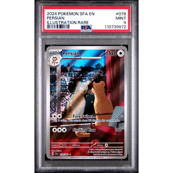 Pokémon TCG: Persian #078 PSA 9 - Shrouded Fable-110739972