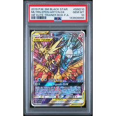 Pokémon TCG: Moltres & Zapdos & Articuno Gx SM210 PSA 10 - Sun & Moon Black Star Promo
