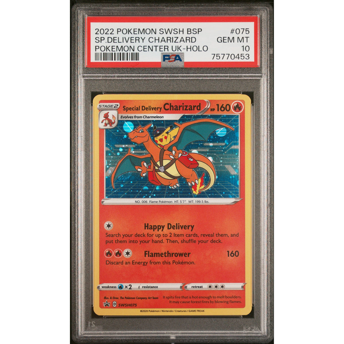 Pokémon TCG: Special Delivery Charizard #075 PSA 10-75770453