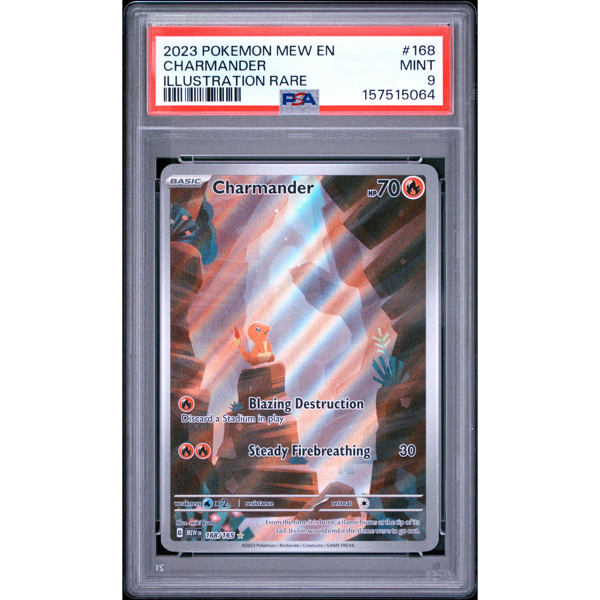 Pokémon TCG: Charmander #168 PSA 9-157515064
