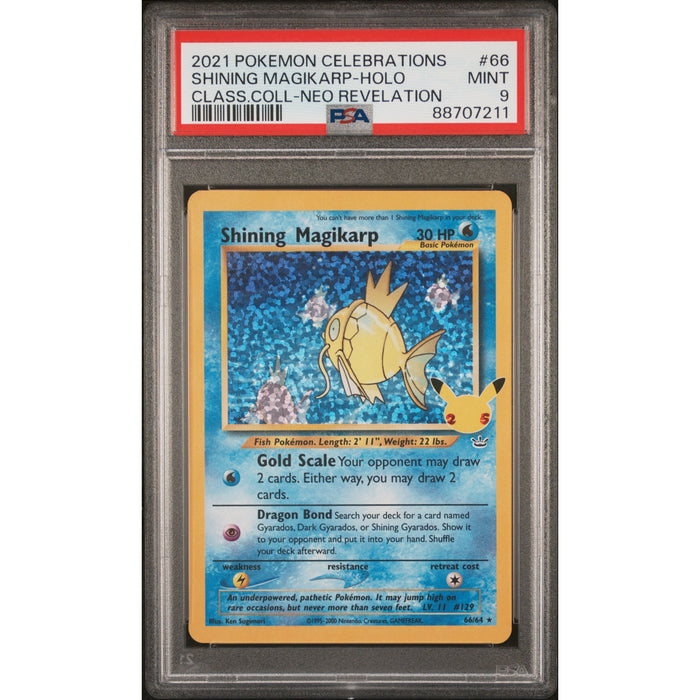 Pokémon TCG: Shining Magikarp Holo #66 PSA 9-88707211