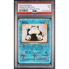 Pokémon TCG: Snorlax #64 PSA 5 Reverse Holo - Legendary Collection